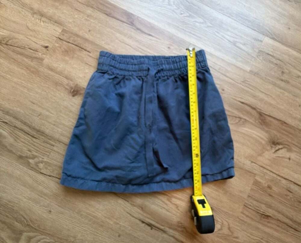 J.Crew Blue Cotton Ramie Drawstring Elastic Waist Skirt Size 00